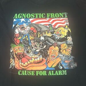 Agnostic Front Cause For Alarm Hardcore Punk Shirt XL